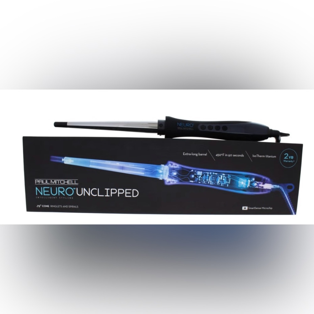 Professional Paul Mitchell Neuro Unclipped Curling Iron -Model # NSSCNA 0.75"